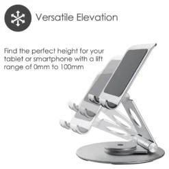Surfplattestativ Desire2 Dual Pivot 360, silver, höjdjusterbart