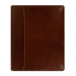 Systemkalender Filofax Lockwood A5 Zip, cognac, dragkedja