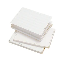 Tabpapper Blårandigt 310mm x 8 tum, 70g, hålat, 2500 ark