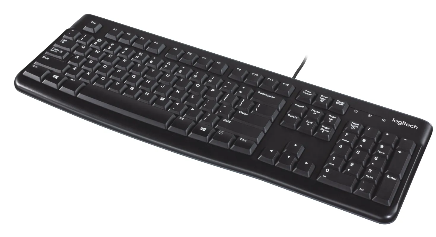 Tangentbord Logitech K120 Business, USB, nordisk, svart