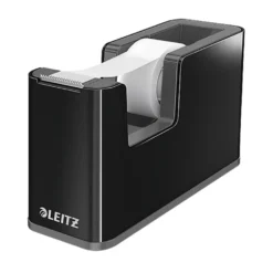 Tejphållare Leitz WOW, helsvart, 19 mm x 33 m