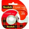 Tejphållare Scotch Crystal med tejp, 19mm x 25m, påfyllningsbar