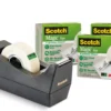 Tejphållare Scotch C38, svart, inkl. 3 rullar tejp 19 mm x 33 m