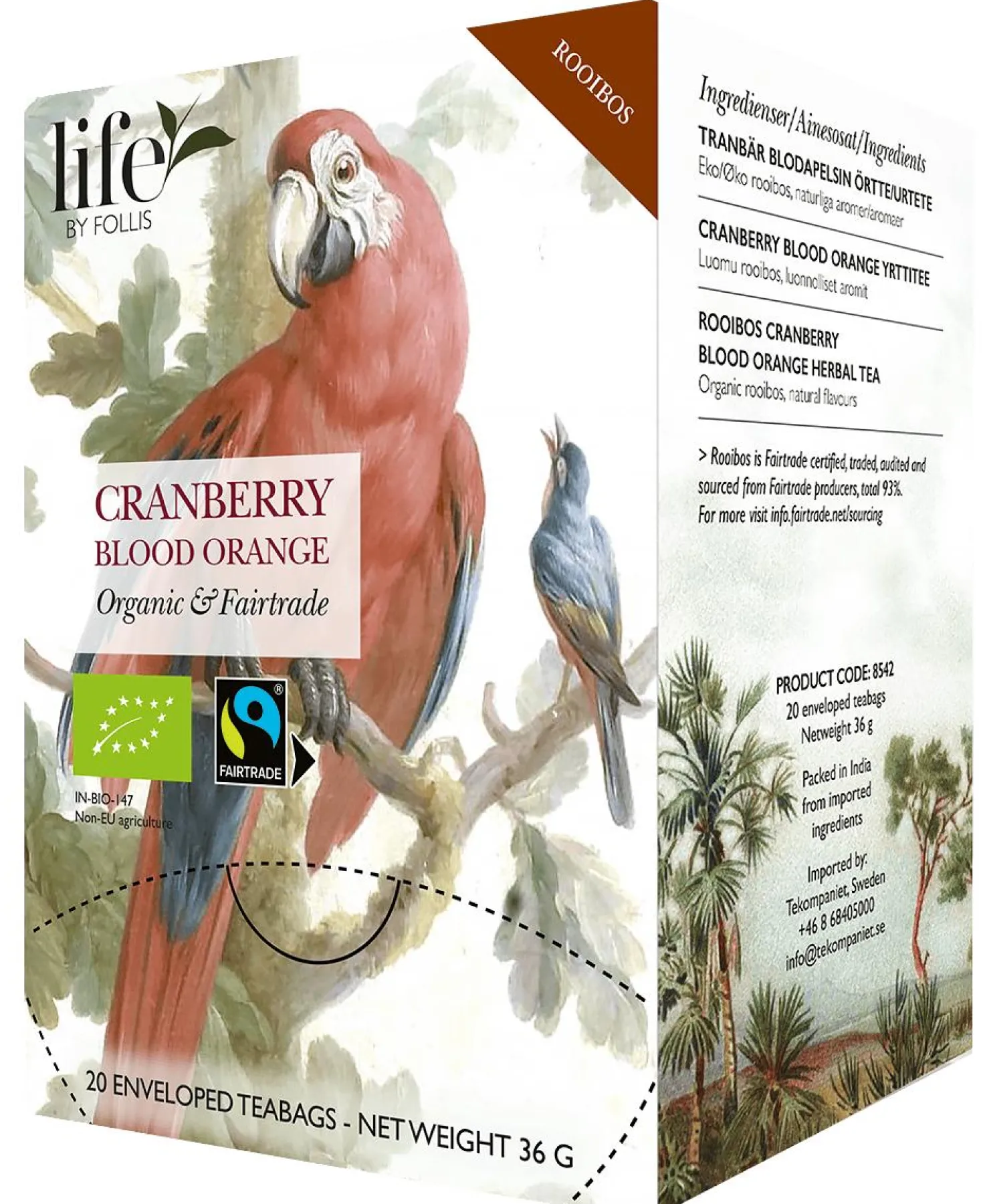 Te LIFE BY FOLLIS Tranbär blodapelsin 20/fp
