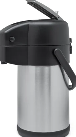 Termoskanna Exxent med hävarm, rostfri insats, 2,2 liter, silver