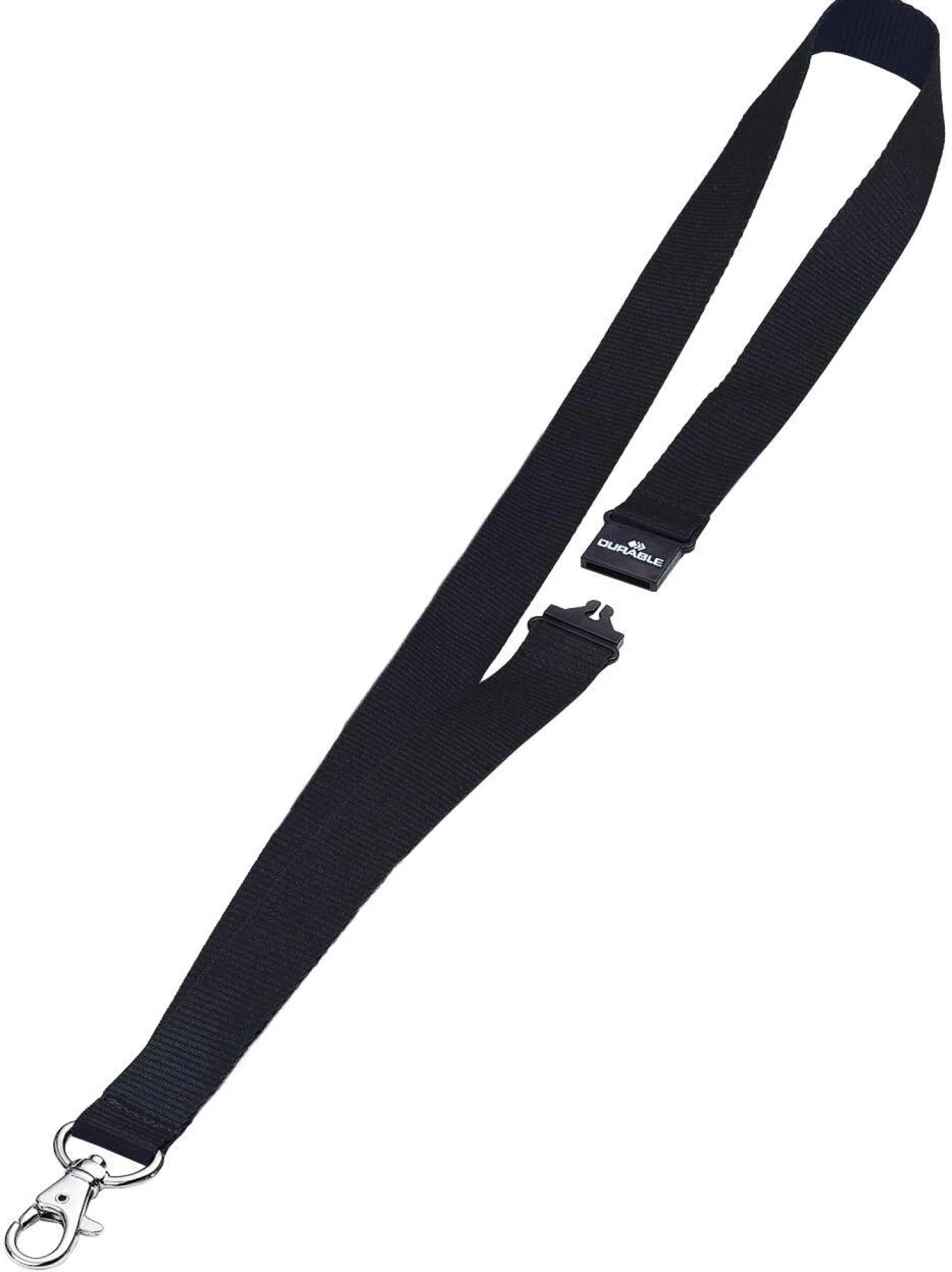 Textilhalsband Durable med karbinhake och säkerhetslås, 20 mm