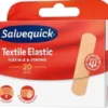 Textilplåster Salvequick Medium, elastiskt, 20 st