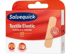 Textilplåster Salvequick Medium, elastiskt, 20 st