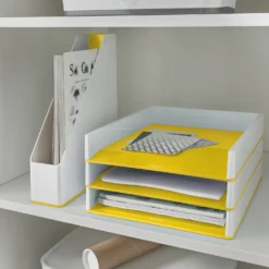 Tidskriftssamlare Leitz WOW Tvåfärgad, gul, A4