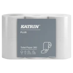 Toalettpapper Katrin Plus 360 2-lag vitt 42rl/fp