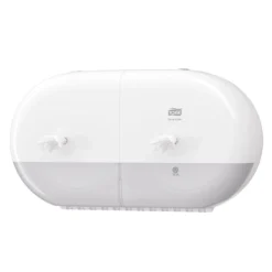 Toalettpappersdispenser Tork T9 SmartOne Mini Twin, vit, 2 rullar