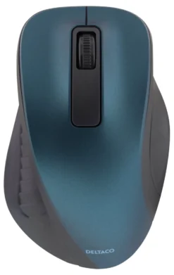 Trådlös Mus Deltaco Optisk, 1200 DPI, blå, 2.4GHz