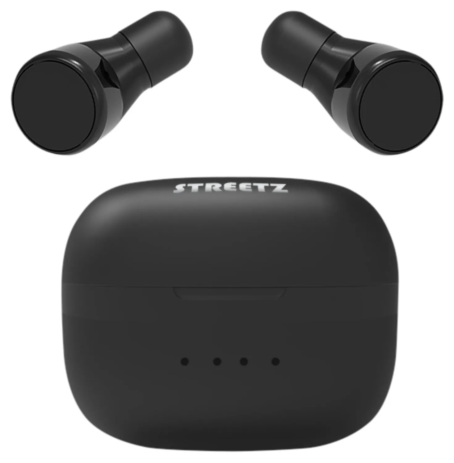 True Wireless Hörlurar Streetz T200, Bluetooth 5.0, svart