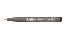 Tuschritpenna Artline Drawing System, 0,2 mm, svart