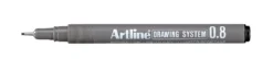 Tuschritpenna Artline Drawing System 0.8, svart, 0,8 mm