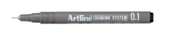 Tuschritpenna Artline Drawing System, 0,1 mm, svart