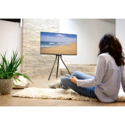 TV-golvstativ Hama, 37-75 tum, VESA 300x200-600x400, svart