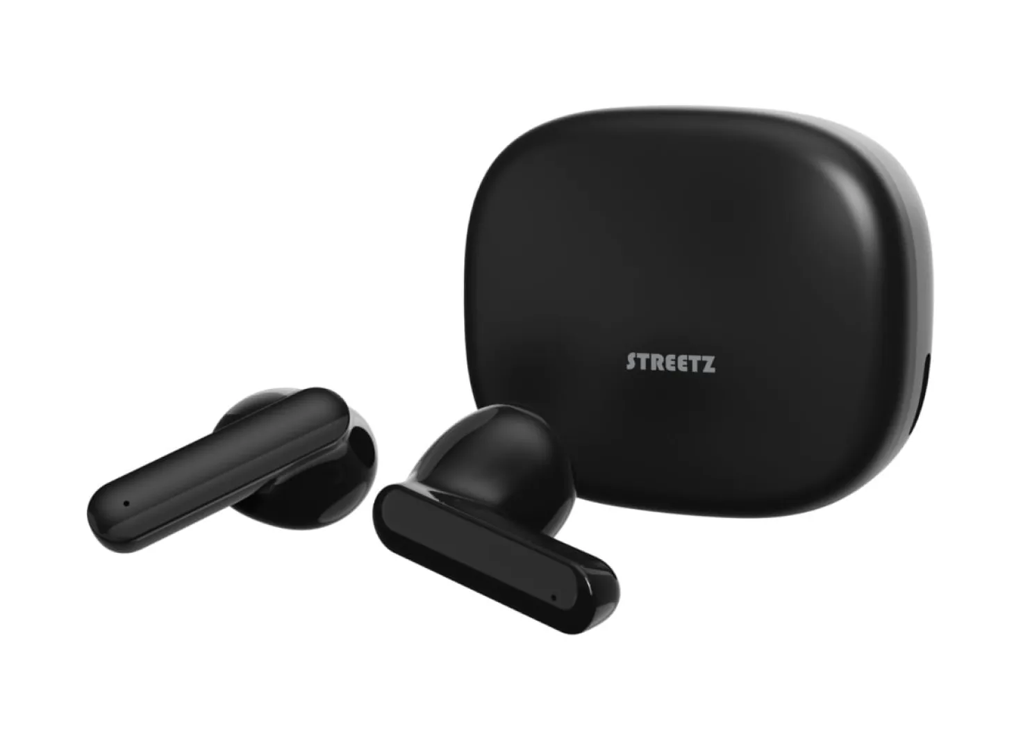 TWS-hörlurar Streetz T160, Bluetooth 5.2, svart