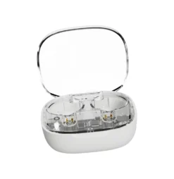 TWS-hörlurar Streetz T150, Bluetooth 5.2, transparent vit