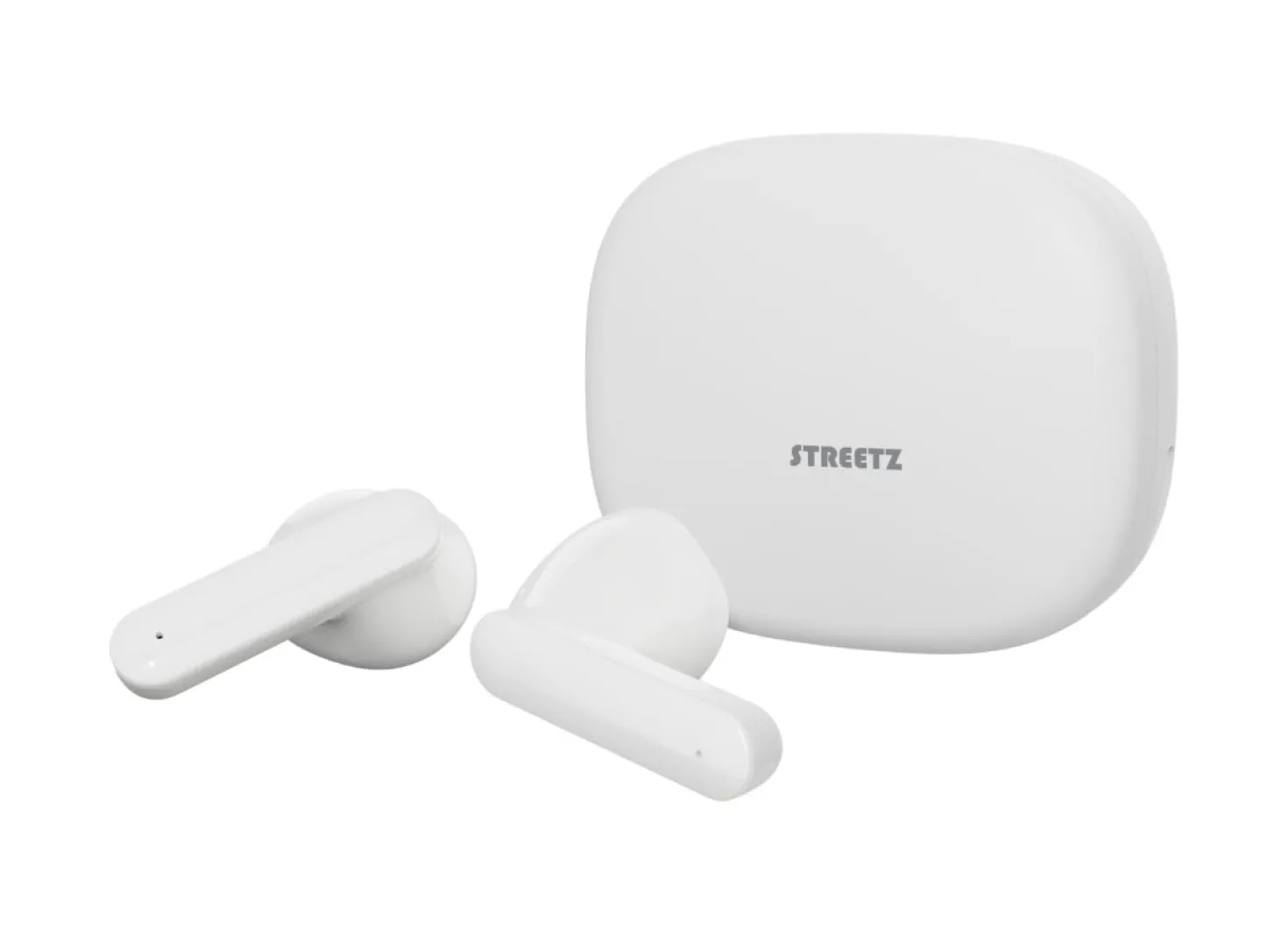 TWS-hörlurar Streetz T160, Bluetooth 5.2, vit