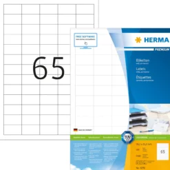 Universaletikett Herma Premium 38,1x21,2 mm, 6500 st