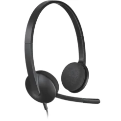 USB-headset Logitech H340, brusreducerande mikrofon, svart