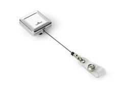 Utdragbar jojo Durable CHROME QUADRO, kromad metall