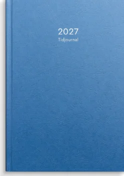 Veckoalmanacka Burde Tidjournal 2027, blå kartong, spiralbindning