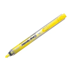 Överstrykningspenna Pentel Handy-line S, gul, dokumentäkta bläck