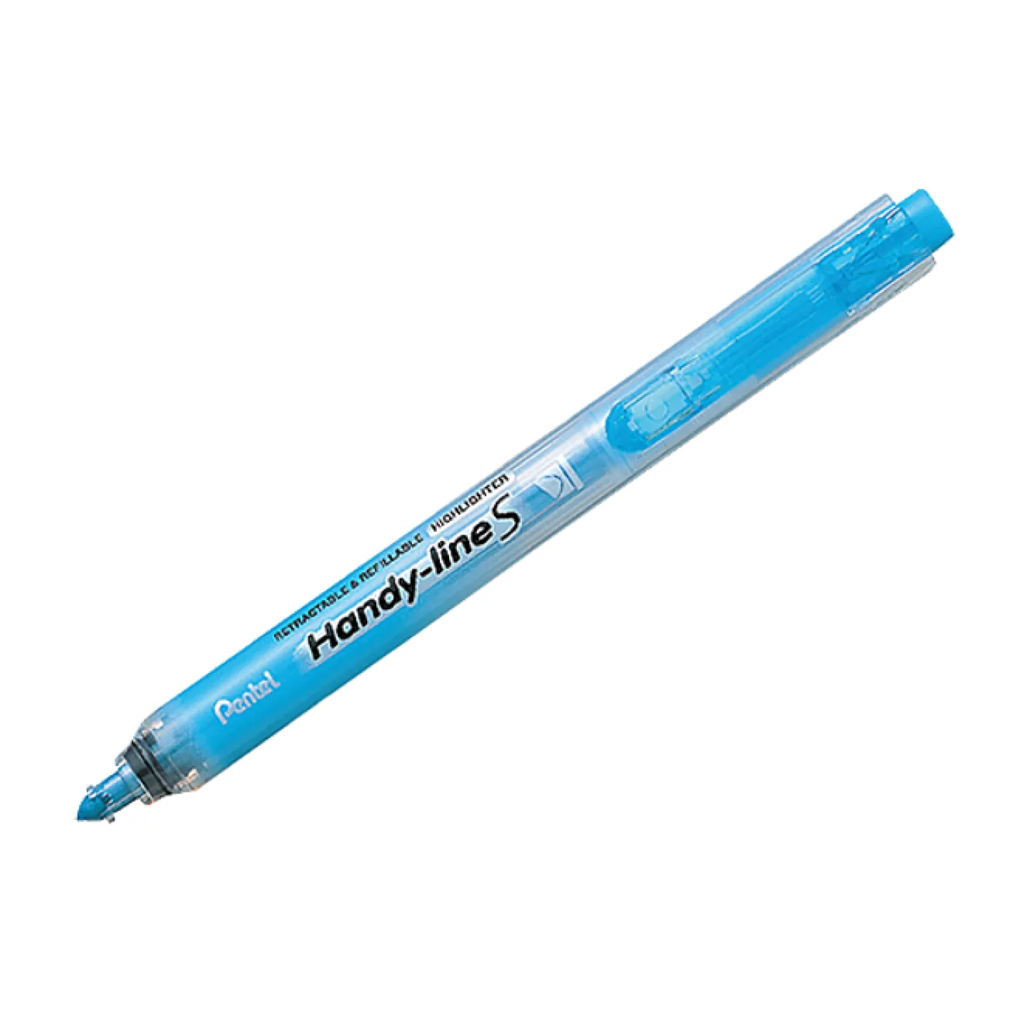 Överstrykningspenna Pentel Handy-line S, påfyllningsbar, blå