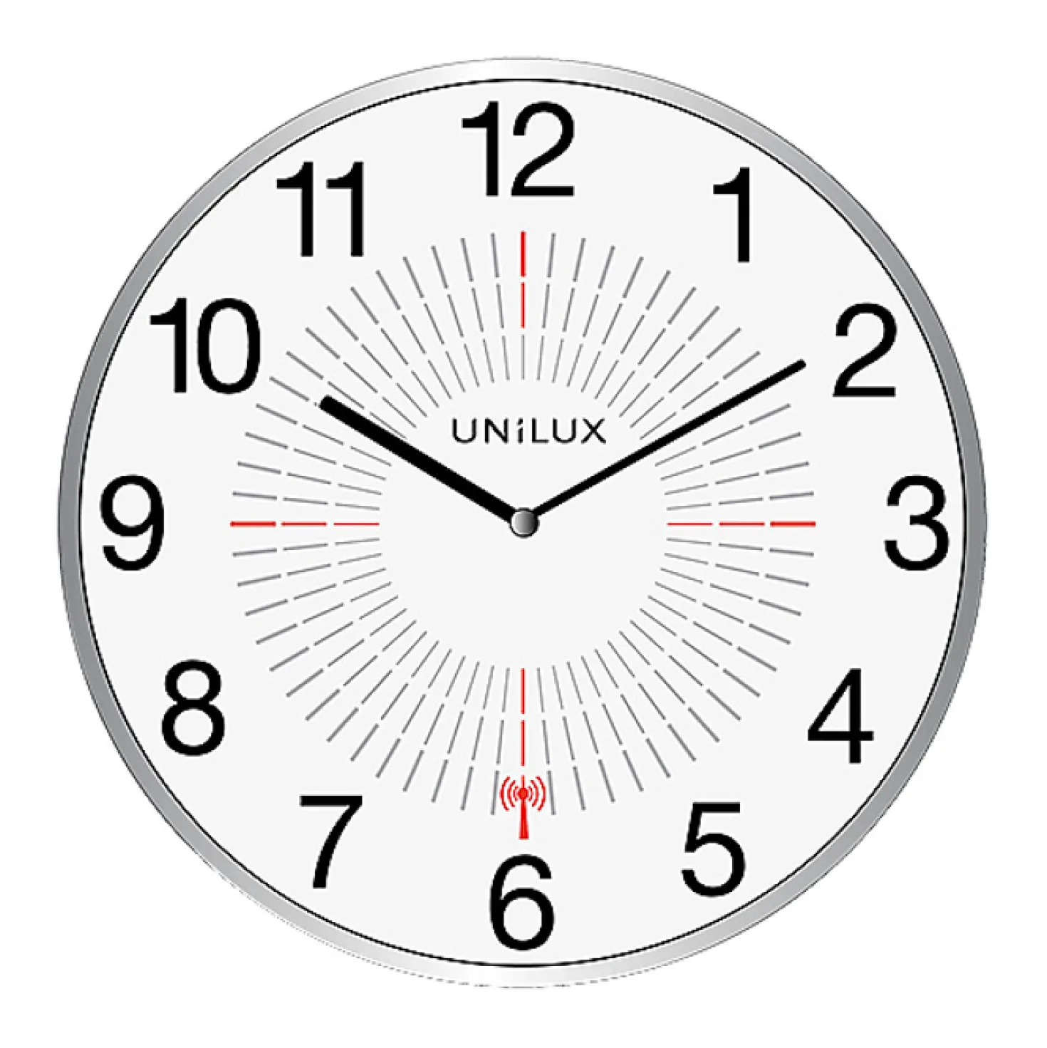 Väggklocka Unilux Outdoor Radiostyrd, vattentät, Ø 35,5 cm