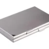 Visitkortsask Durable DUO Aluminium, 2 fack, 20 kort