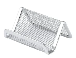Visitkortshållare BNT Office Mesh Trådmetall, silver
