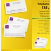 Visitkort Sigel DP930 Mikroperforerat, 185 g, 85x55 mm, 600 st