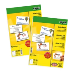 Visitkort Sigel DP830, mikroperforerade, 85x55mm, 185g, 150 st