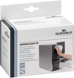 Våtduk Durable Superclean, antistatisk, luddfri, 50 st