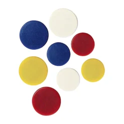 Whiteboardmagnet Actual 40mm, svart, rund, 4 st