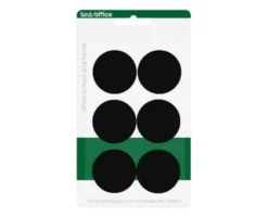 Whiteboardmagnet BNT Office 30mm, svart, 6 st