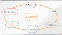 Whiteboardtavla Nobo Premium Plus Widescreen stål, 1550x870 mm